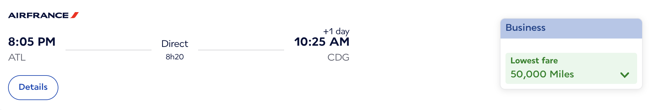 Air France redemption